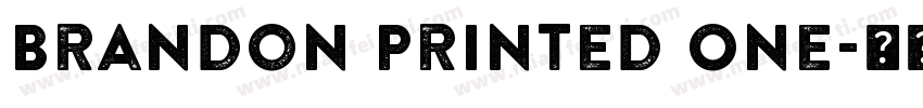 Brandon Printed One字体转换